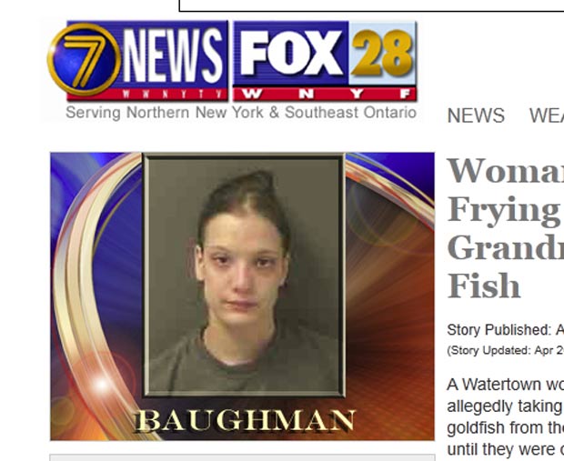 Jessica Baughman matou os peixinhos após discussão com avó. (Foto: Reprodução)