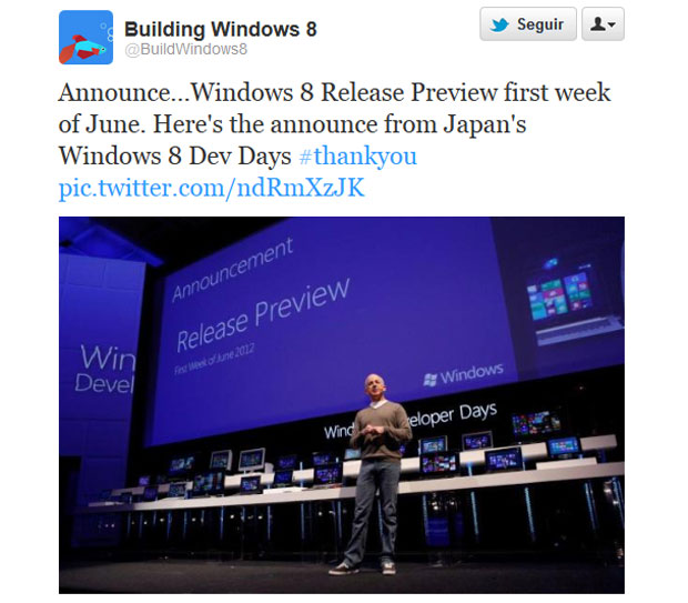 Microsoft anunciou nova versão de testes do Windows 8 para junho (Foto: Reprodução)