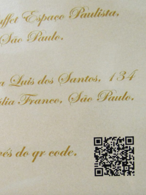 QR Code em convite facilita confirmação da presença dos convidados (Foto: Clara Velasco)
