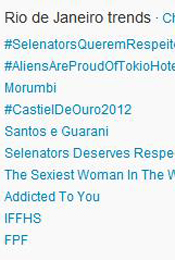 Trending Topics no Rio às 12h52 (Foto: Reprodução)