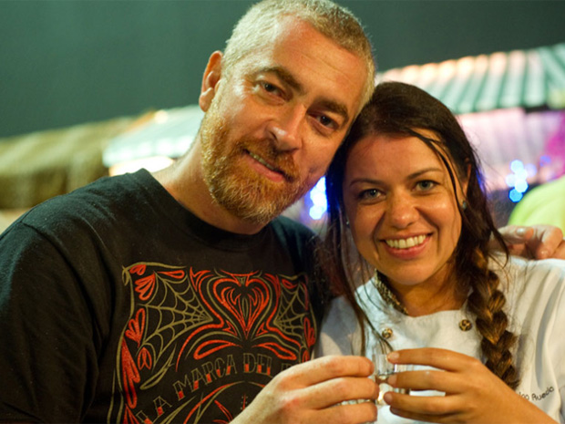 Chef Alex Atala e Janaína Rueda que participarão de Virada Cultural  (Foto: Flávio Moraes / G1)