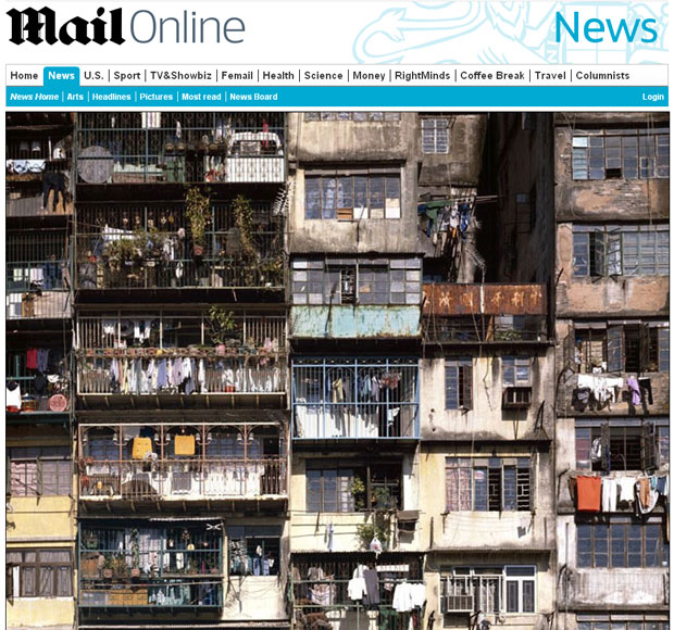 Foto mostra como a população vivia em Kowloon Walled (Foto: Reprodução)