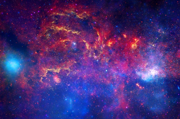 Esta imagem da Via Láctea feita pelo Hubble será exposta em São Paulo (Foto: Nasa/Divulgação)