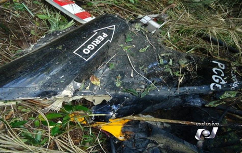 Segundo a polícia, aeronave da Polícia Civil caiu 15 minutos após decolar com destino a Goiânia
