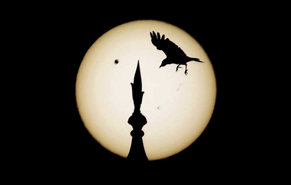 Vênus passa entre a Terra e o Sol: Índia.