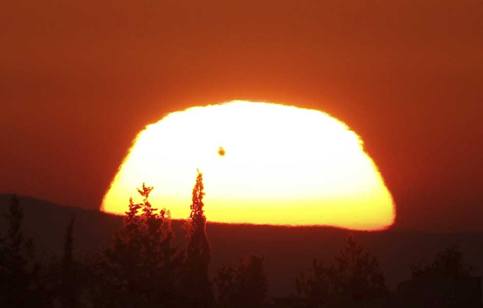 Vênus passa entre a Terra e o Sol: Jordânia
