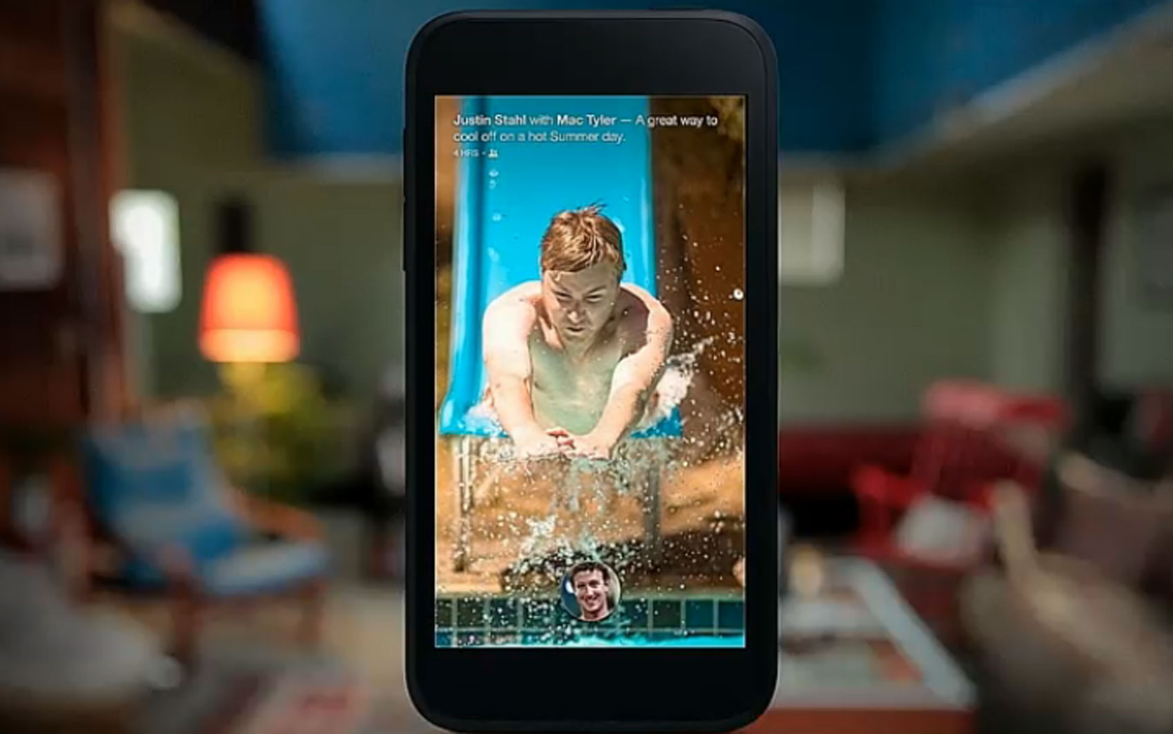 Facebook anuncia nova interface 'Home' para celulares Android que mostra 'news feed' na tela inicial.