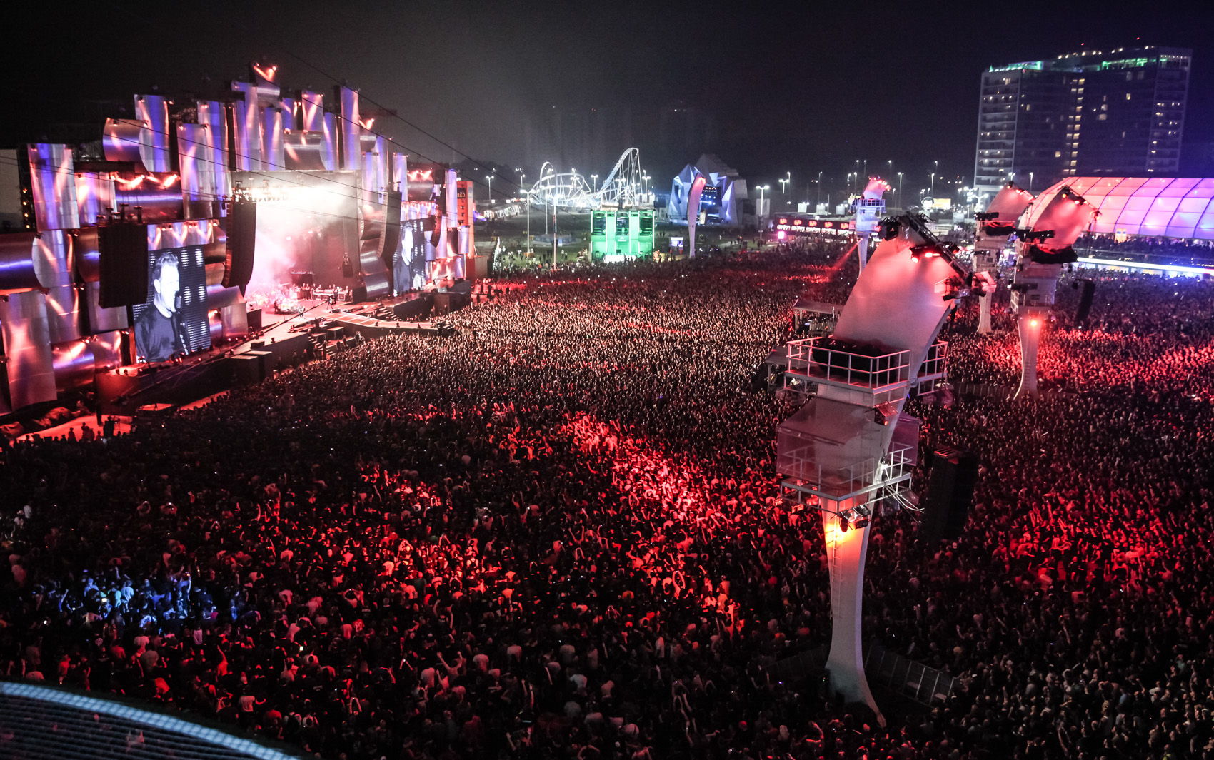 2º DIA: Vista do show do Metallica da torre da tirolesa do Rock in Rio