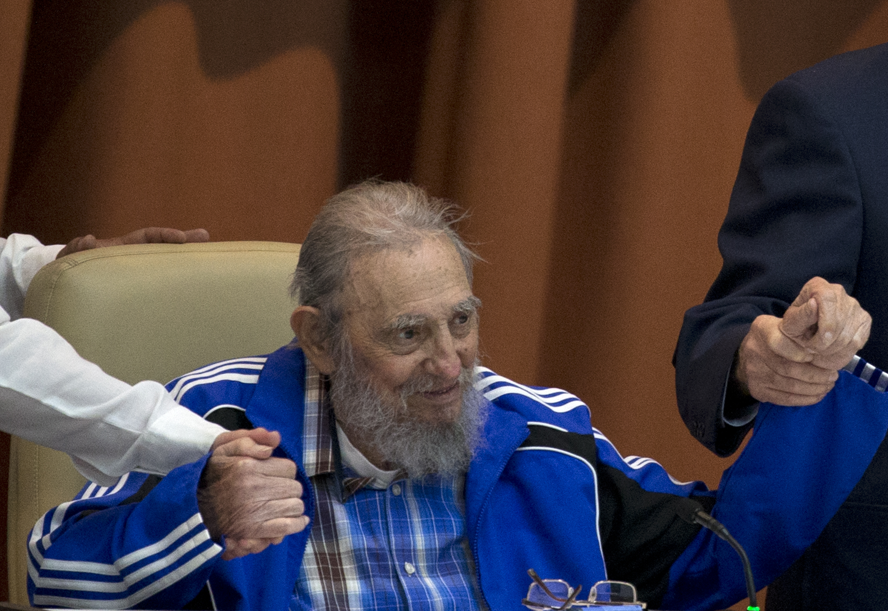 Fidel Catro em abril de 2016