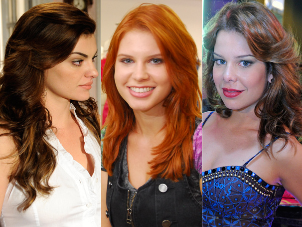 Desirée (Mayana Neiva), Madu (Carolinie) e Thaísa (Fernanda Souza) fazem sucesso com seus cabelos cheios de personalidade