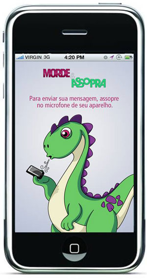 Morde &amp; Assopra aplicativo Iphone (Foto: Divulgação TV Globo)