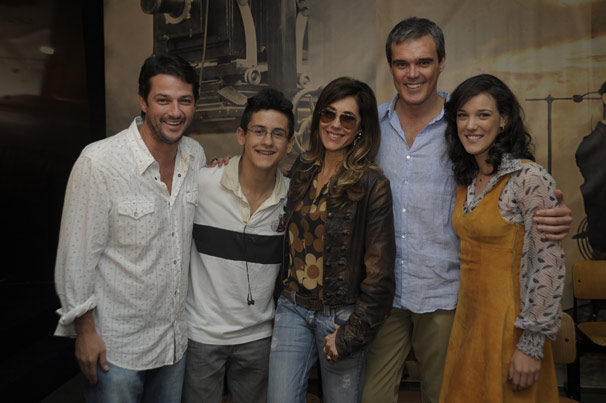 Marcelo Serrado, Davi Lucas, Christiane Torloni, Dalton Vigh e Adriana Birolli (Foto: TV Globo/Renato Rocha Miranda)