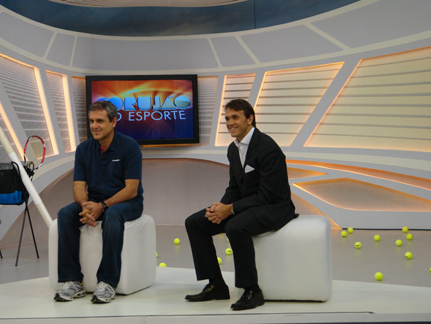 Petkovic também está no programa da madrugada desta sexta (Foto: TV Globo/Gisele Gomes)