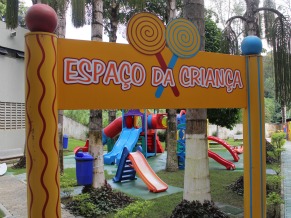 Espaço da Criança no GACC (Grupo de Apoio à Criança com Câncer Bahia), visitado pelo Criança Esperança 2011 (Foto: Christina Fuscaldo)
