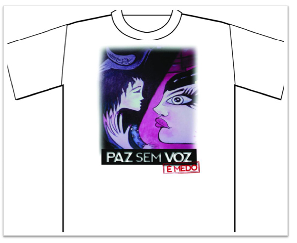 Paz Sem Voz é Medo - Camiseta (Foto: Roberto Persil / RPC TV)