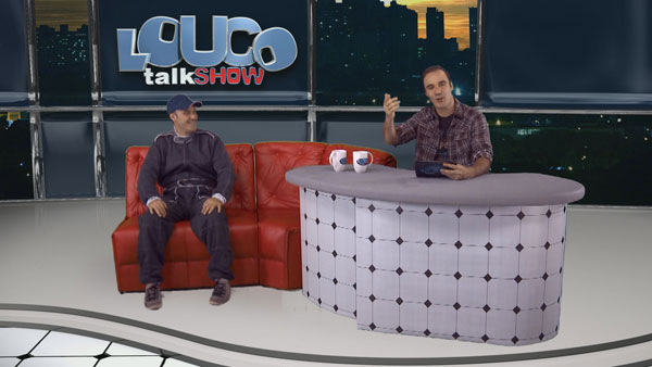 Diogo Portugal e o Louco Talk Show (Foto: Divulgação/RPC TV)