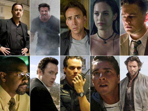 Cinema 2012 traz: 'Anjos e Demônios'; 'Os mercenários'; 'Presságio'; 'A Garota Infernal'; 'Ilha do Medo'; 'O Sequestro do Metro 123'; '2012'; 'Tropa de Elite 2 - O Inimigo Agora É Outro'; 'Transformers 2: A Vingança dos Derrotados' e 'X- Men Origens: Wolverine' (Foto: Divulgação / Reprodução)