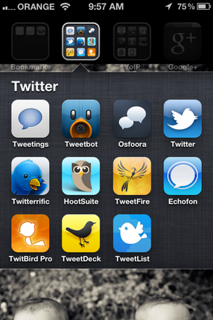 Diferentes aplicativos para Twitter (Foto: Reprodução)