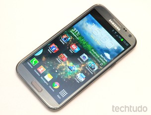 Tela do Galaxy Note 2 (Foto: Allan Melo/TechTudo)