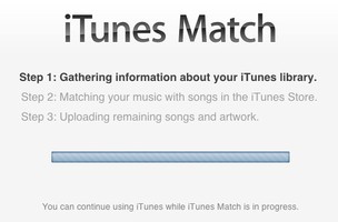 Sincronizando iTunes Match com a sua biblioteca de músicas (Foto: Reprodução)