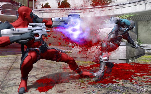 Muito sangue vai jorrar dos inimigos de Deadpool (Foto: Divulgação) (Foto: Muito sangue vai jorrar dos inimigos de Deadpool (Foto: Divulgação))