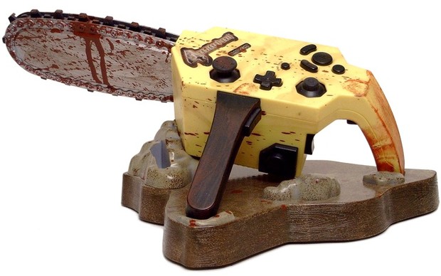 O sangrento controle-motossera de Resident Evil 4 para o Gamecube (Foto: Divulgação) (Foto: O sangrento controle-motossera de Resident Evil 4 para o Gamecube (Foto: Divulgação))