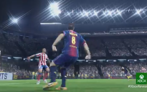 Cenas do FIFA 14 rodando no novo Xbox One (Foto: Reprodução)