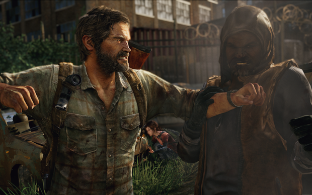 Joel encara um inimigo e Ellie observa em The Last of Us (Foto: Divulgação) (Foto: Joel encara um inimigo e Ellie observa em The Last of Us (Foto: Divulgação))