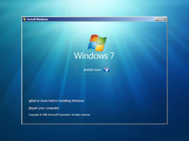 Tela inicial da instalação do Windows (Foto: Reprodução/TechTudo)