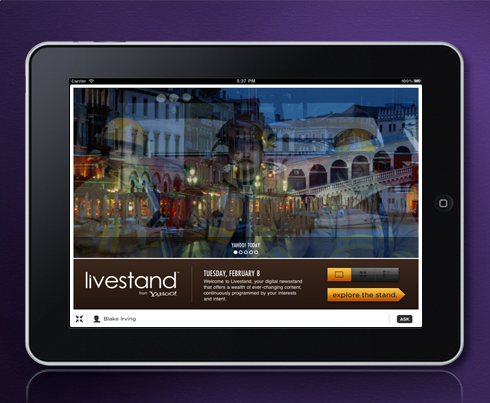 Yahoo! Livestand: puesto multimedia para iOS y Android