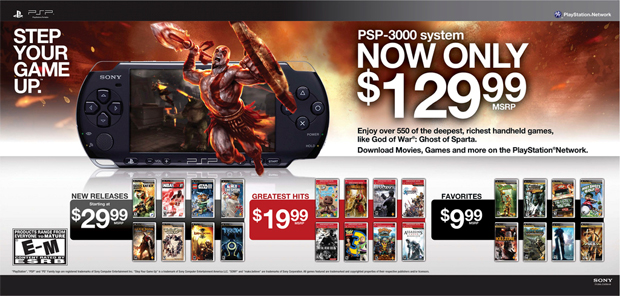 PSP 3000 agora por US$ 129,99  (Foto: PlayStation.Blog)