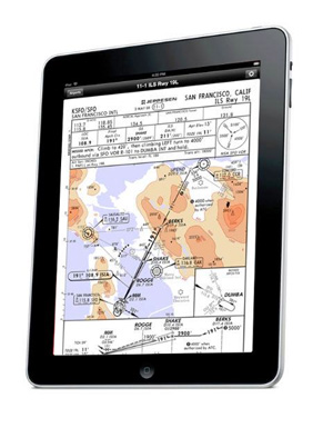 iPad com aplicativo Jeppesen Mobile TC (Foto: Divulgação)