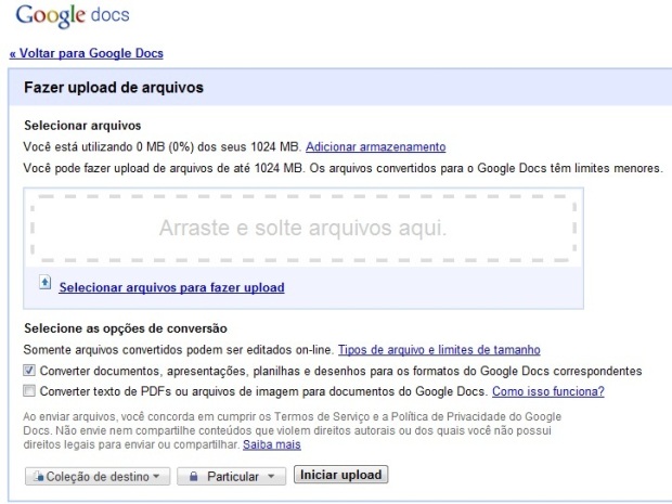 Google Docs transforma PDF em texto (Foto: Rudolfh Bantim)