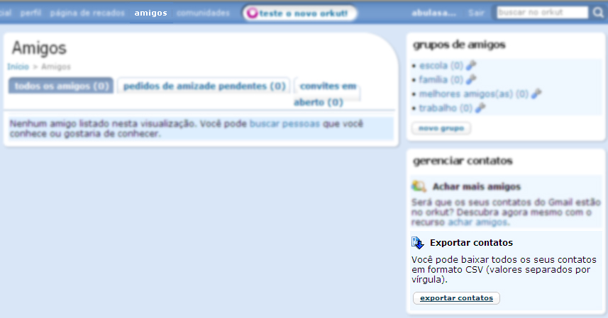 Exportar contatos do Orkut (Foto: Reprodução/TechTudo)