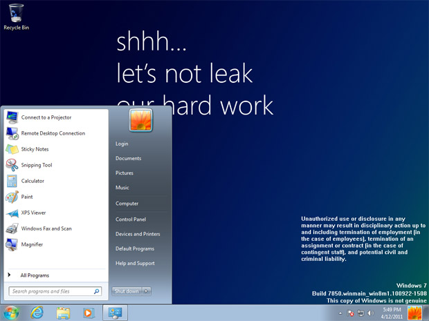 Build 7850 do Windows 8 cai na web (Foto: Reprodução)
