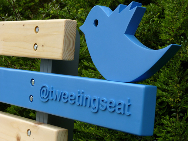 TweetingSeat, uma banco que envia tweets (Foto: Divulgação)