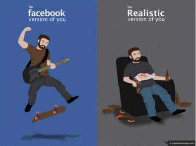 facebook e mundo real (Foto: reprodução)