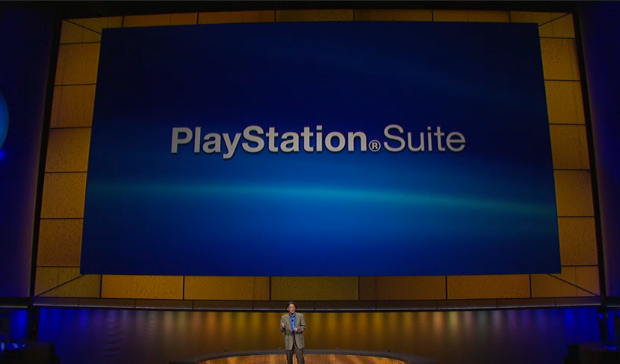 Playstation Suite na conferência da Sony na E3 (Foto: TechTudo)