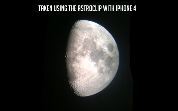 Foto da lua tirada com o iPhone 4 (Foto: Divulgação)