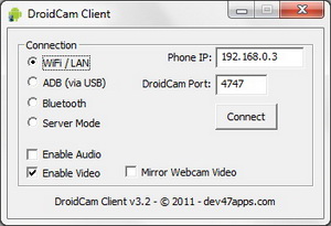 DroidCam Client (Foto: Reprodução)