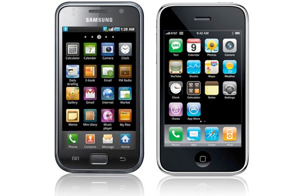 Galaxy S e iPhone (Foto: Reprodução)