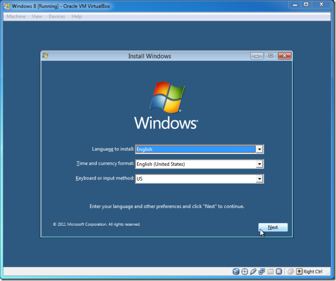 Página principal do Windows 8 Developer Preview. (Foto: Addictivetips)