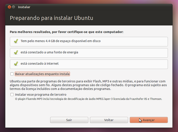 Instalação do Ubuntu 11.04 (Foto: Reprodução/TechTudo)