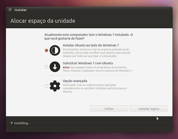 Instalação do Ubuntu 11.04 (Foto: Reprodução/TechTudo)