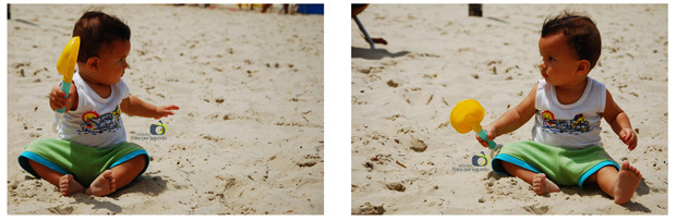 Dudu na praia (Foto: Augustinho Segundo)