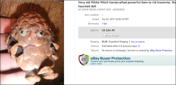 Bruxa Branca no eBay (Foto: Reprodução)