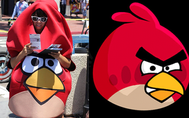 Cosplay de Angry Bird (Foto: Reprodução)