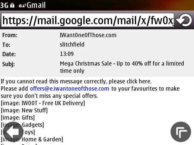 gmail client symbian