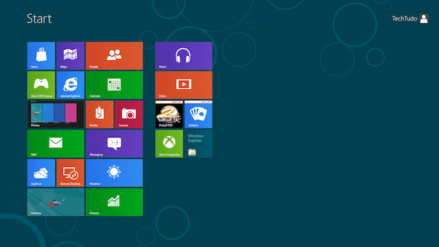 Interface Metro do Windows 8 (Foto: Reprodução)