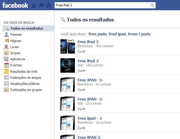Facebook permite páginas com o golpe (Foto: Reprodução/Bruno do Amaral) (Foto: Facebook permite páginas com o golpe (Foto: Reprodução/Bruno do Amaral))